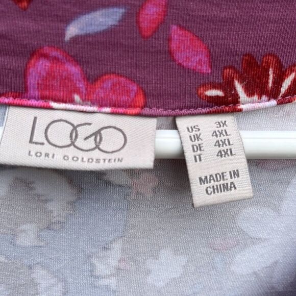 NWOT LOGO Lori Goldstein top - Picture 3 of 8